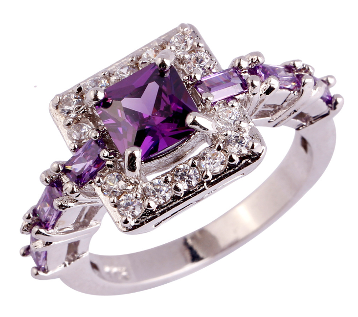 Luxury Square Diamond Statement Ring
