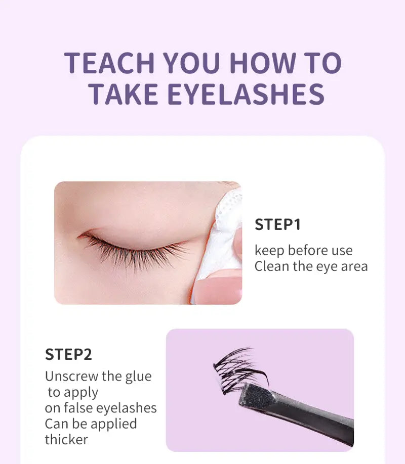 Anime Style Natural Cluster Lashes