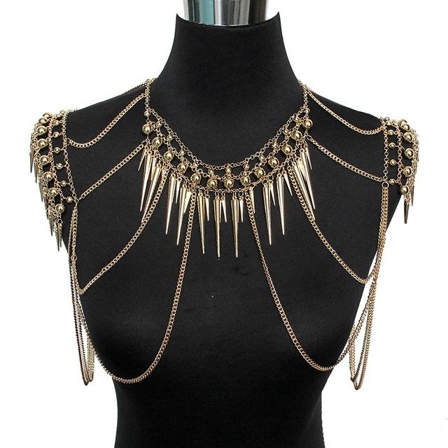 Elegant Long Gold Necklace