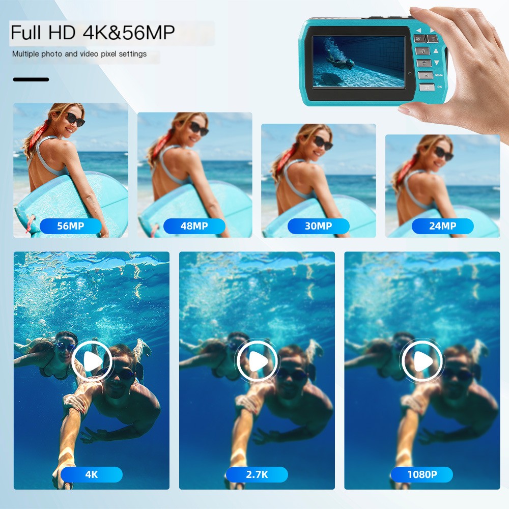 DualView 4K Underwater Camera