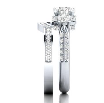 Elegant GeoGem Ring Collection