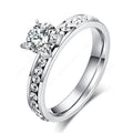 Geometric Glamour Diamond Ring