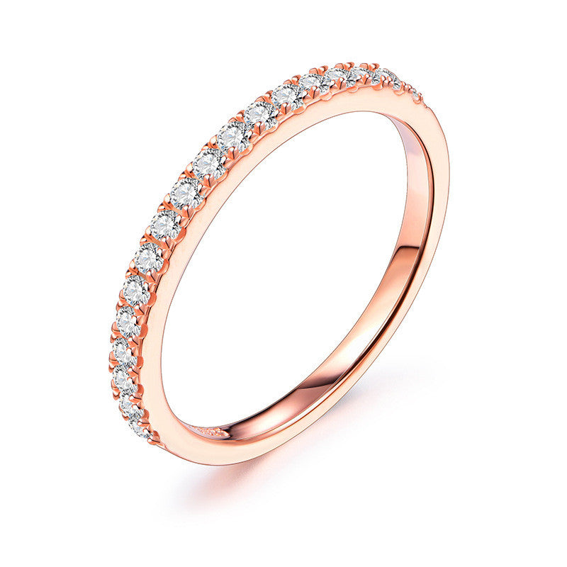 Sterling Silver Moissanite Ring Jewelry
