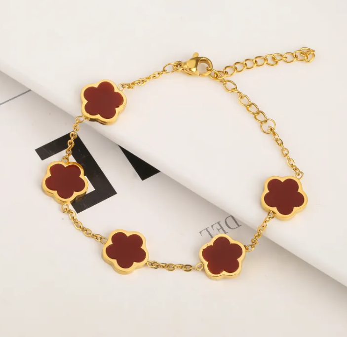 Leaf Motif Steel Jewelry Trio