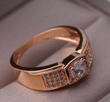 Elegant Geometric Gold plated Ring