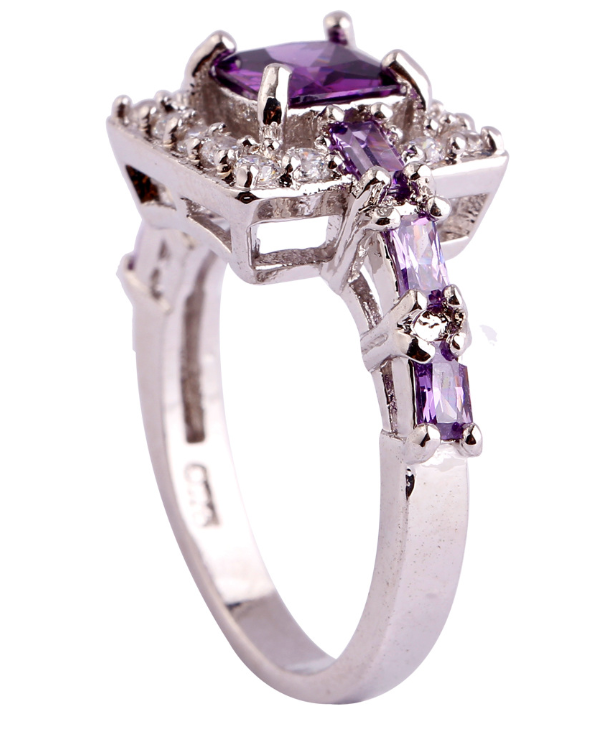 Luxury Square Diamond Statement Ring