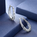 Elegant S925 Hollow Silver Earrings