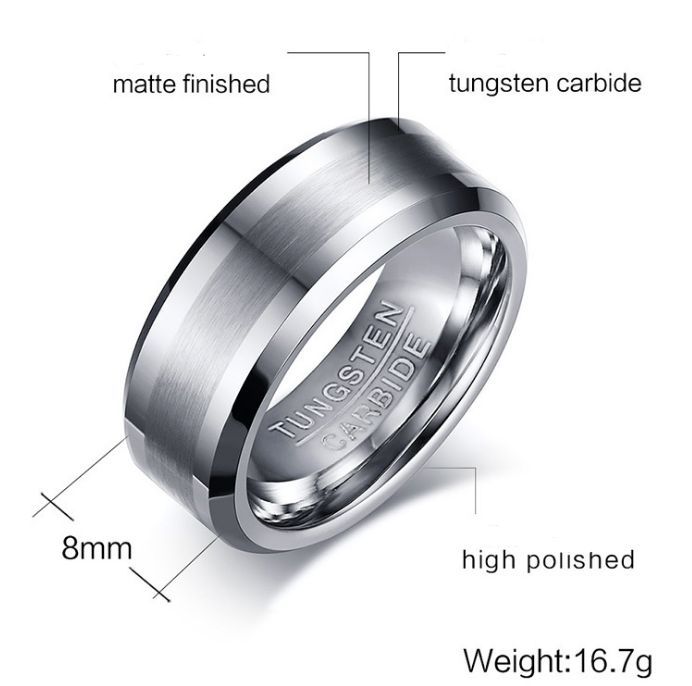 Modern Tungsten Steel Ring