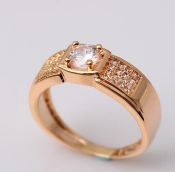 Elegant Geometric Gold plated Ring