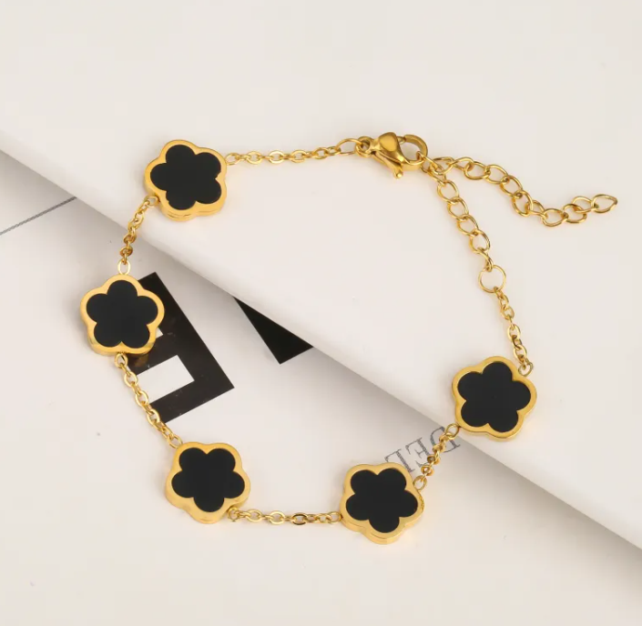 Leaf Motif Steel Jewelry Trio